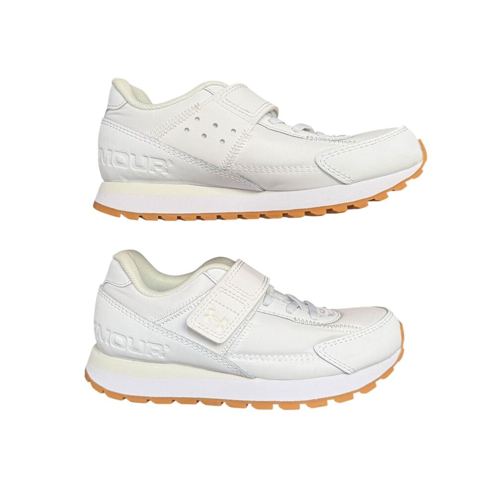 NEW Under Armour Girls NWOT Tennis Shoes White Size 12.5 Sneakers Athletic